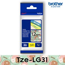 브라더 브라더정품 Tze-LG31_라인프렌즈그린12mmx5m 라벨테이프, 1개