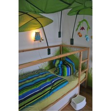 IKEA ELDFLUGA LOVA SUFFLETT 床頂篷 兒童床帳 兒童床罩 兒童帳篷 床頂篷, 綠色, LOVA床頂篷, 不合併商品