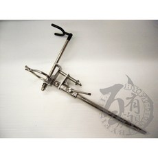 百有釣具 石鯛置竿架 揚竿/放竿自動扣夾 (不鏽鋼)