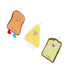 레나셀렉 걸이형 핸드타올 귀여운수건, 치즈과자