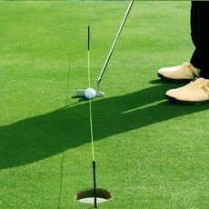퍼팅스트링 골프퍼팅연습기 얼라이먼트 정렬 가이드 라인 퍼팅자세교정 템포 스트로크 연습줄, 1개