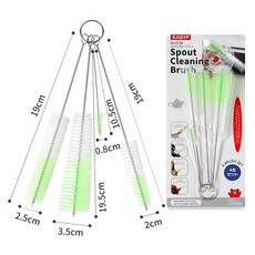 SJIAYP 壺口清潔刷套組, 綠色, 1個