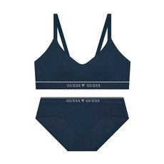 GUESS UNDERWEAR 텐더 코튼 브라렛 팬티 세트 - 네이비 ODWRPB94NY 1510840