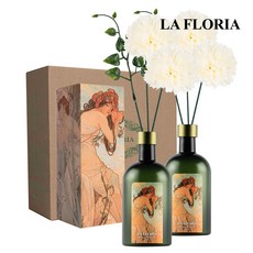라플로리아 꽃 디퓨저, 2개, 500ml, S3제주동백향/B2국화(중)L12/화이트