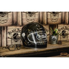 Blade Rider 二代 復古小帽體 鋼琴亮黑 安全帽, 鋼琴亮黑,XL, 1個