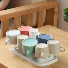 찻잔 컵진열대 머그컵정리대 커피잔 컵스탠드 컵꽂이 수납 SHG 컵보관함 선반, 4단, 1개, 화이트