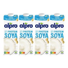 alpro 알프로 소야 두유, 4개, 1L