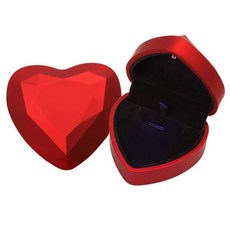 LED 하트 목걸이케이스 레드jus4+7bsE, 레드