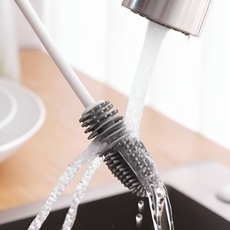 실리콘 물병 세척 텀블러 세척솔 브러쉬 화이트, 1개