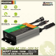 POLESTAR 700W 500W 350W 솔라 그리드 타이 마이크로 인버터 MPPT 입력 DC26V-46V PV 출력 AC110V-240V 홈, 01 350W, 01 18 50VDC, 01 80 160VAC, 1개