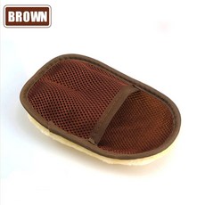 자동차 청소 브러시 자동차 스타일링 양모 부드러운 자동차 세차 장갑 청소 브러시 오토바이 세탁기 다기능 케어 자동차 제품, 갈색, 1개