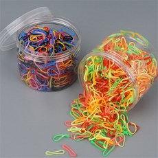 대용량 컬러 미니 고무줄 일상을 디자인하다 (디자인인도어) 여아헤어끈