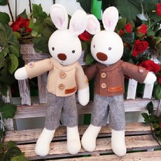 루이스와 앨리의 겨울이야기 양말인형만들기diy, 브라운코트, 1개