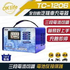 麻新電子 TC-1206 全自動汽車充電器, 1個