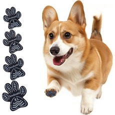 Loobani 獨家XS號寵物止滑腳貼 迷你犬/老犬/幼犬適用 適用於瑪爾濟斯/約克夏/貴賓/吉娃娃 預防打滑扭傷, 1個, 24片