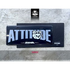 SUYA 鋁製 立體 銘牌, 1個, 消光黑, 消光黑