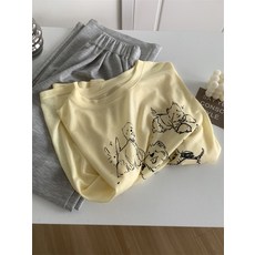 【涼感防曬】天絲T恤 防曬衫 罩衫 長袖T恤 印花T恤 寬鬆休閒 小狗印花 薄款透氣 夏季防紫外線 女款ins風