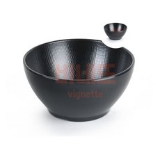 업소용 멜라민 무광블랙 면기 5호 떡국그릇