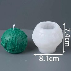 스노우 마운틴 실리콘 캔들 몰드 아이스버그 아로마 DIY 수제 비누 콘크리트 석고 송진 홈 데코, 1개