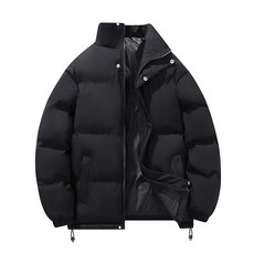 立領加厚保暖棉衣外套 - 冬季休閒大碼短款麵包服棉襖