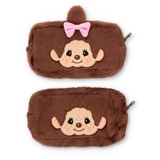 일본 정품 몬치치 사각 필통 파우치 귀여운 캐릭터, 1개, 남자(몬치치군)