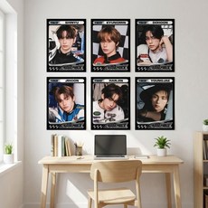 투어스 스티커형 포스터 전멤버 키링 꾸미기 굿즈 방꾸미기, 혼합