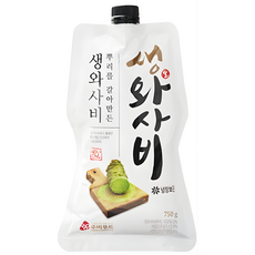 주비푸드 자연에서 갈아만든 생와사비 750g, 4개