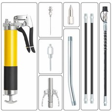 오일 그리스 도구 키트 건 중장비 유지보수용 자동차 윤활 트럭용, 1개, 1. Grease Gun Kit