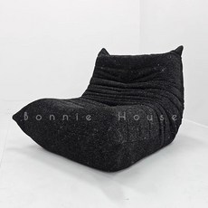 1인용 리클라이너 소파 편안한 패브릭 소파 침실 거실 발코니 다용도 안락의자, 블랙 갤럭시 글리터 원단 2인용 좌석