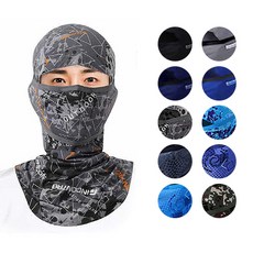 3D 입체형 쿨 바라클라바 쿨두건 마스크 남녀공용, 줄무늬 파랑, 1개