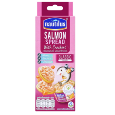 nautilus 經典鮭魚抹醬佐餅乾, 75g, 1個