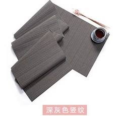 6인용식탁러너 조각 비닐 단열 러너 인테리어 PVC 커버 천으로 에스터 테이블 폴리 단단한, D. 회색 세로 줄무늬, A. 3530cm 단면 무게 225g