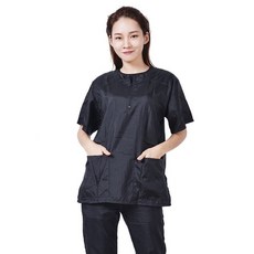 貝貝 寵物店美容師工作服 職業裝 美容袍, 3XL,紫色透氣不防水上衣