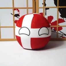 컨트리볼 봉제인형 소파베개 이탈리아 덴마크 핀란드 프랑스 스페인 독일 그리스 영국, 9CM, Denmark