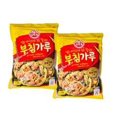 오뚜기 겉은 바삭하고 속은 쫄깃한 부침가루 1kg x2개, 2개