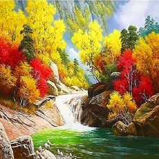 아트박스/아이윙스 피포페인팅 Q3312 가을테마시리즈 DIY 명화그리기, 단일상품1, 1개