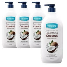 바세린 바디워시 코코넛스무딩 900ml 4개, 1개