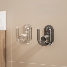 台灣本土貨 浴室拖鞋架輕奢鞋掛鞋鉤晒鞋架晒鞋神器鞋架掛式牆上收納神器, 【單個透灰+單個透明】組合, 1個