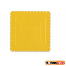 (柚子烘焙食品)金色 蛋糕托盤 4吋 方形金托 方形蛋糕墊 厚卡托 金色慕斯墊 慕斯底襯 蛋糕底襯 加厚托盤 蛋糕西點, 1個