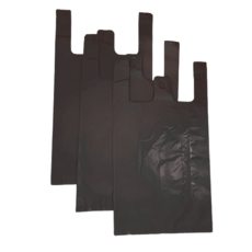 비닐패밀리 손잡이 비닐봉투 10L 3호 검정색 300매, 300개