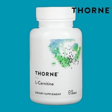 Thorne Research L-Carnitine to Support Fat Metabolism Energy Production 쏜리서치 카르니틴 60캡슐, 60정, 1개