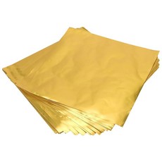 HEIHAK 정사각형 초콜릿 바 포장지 200개 x 20.9cm 7.9x7.9인치 골드 알루미늄 호일 시트 너트 바용 캔디 포장 장식 264054, HEIHAK 정사각형 초콜릿 바 포장지 200개 x 2