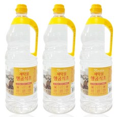 세탁전용 세탁물헹굼식초 빨래식초, 3개, 1.8L