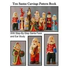 (영문도서) Ten Santas Carvings Pattern Book Paperback, Independently Published, English, 9798480558845