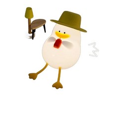 해피덕 행복한 오리 특이한무드등 침실 조명 불멍무드등 수면 수유등 미니 램프 LED, 해피덕+USB케이블+선물가방+카드(소파없음), 1개