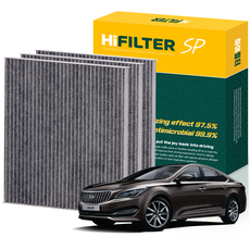 하이필터 현대 자동차 아슬란 활성탄 에어컨필터, 3개, 아슬란 (1세대 AG) HI-B002