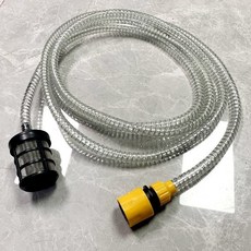鋼絲進水管 家用洗車水管, 鋼絲管2米+快接+過濾網, 2m