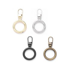 일상채움 셀프 DIY 얇은 원형 지퍼 고리 원형, 혼합 4p, 8개