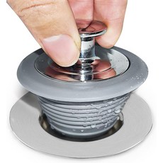 욕조 배수 스토퍼 싱크대 플러그 범용 욕실 샤워 커버 교체 제트 헤어 캐처 토퍼 고무 스트레인저특허 있음