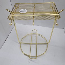 咖啡杯架 瀝水杯架 金屬杯架 桌面收納架 廚房置物架, 金色, 1個